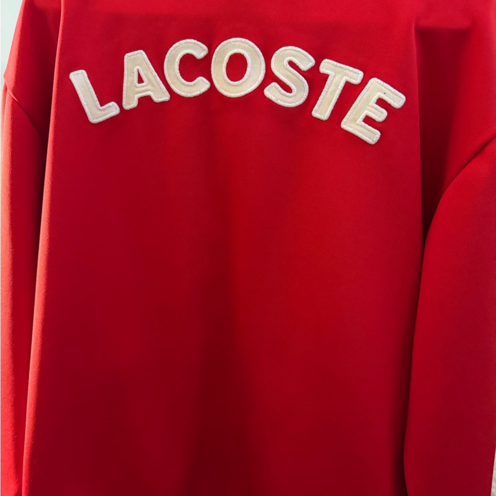 Lacoste Men's Bold Red Crewneck Sweater